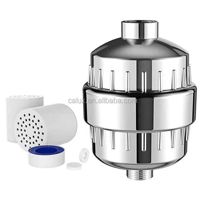 Bluejw High Output 8-Stage Shower Filter - Universal Showerhead Filter Removes Chlorine, Harmful Substances - KDF & Carbon Filtration for Healthy Water - Image 1